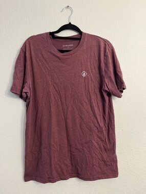 Volcom Men’s Short Sleeve Tee - Maroon